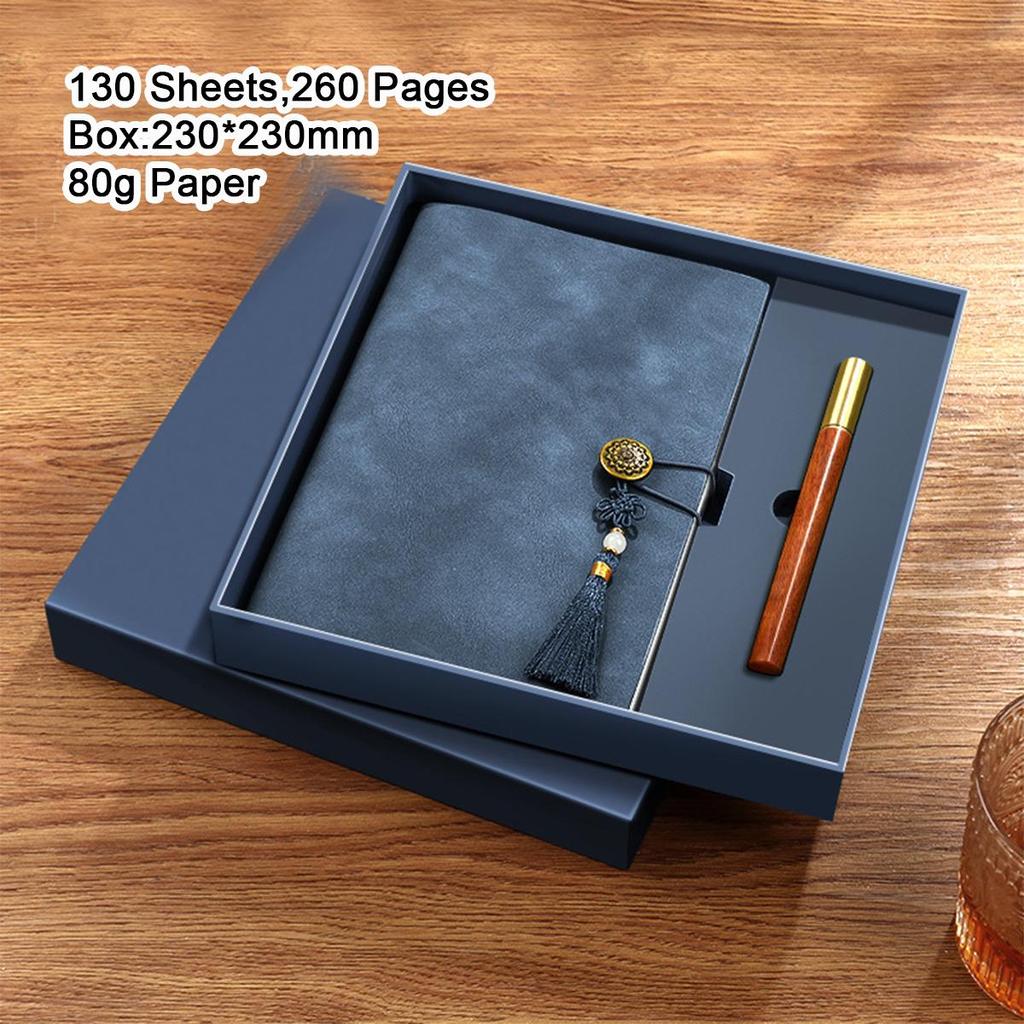 A5 Leather Buckle Business Notebook Gift Box, Student Subject Notes, Diary, Work Meeting Record Book, Travel Journal, Notepad, Lined Pages,