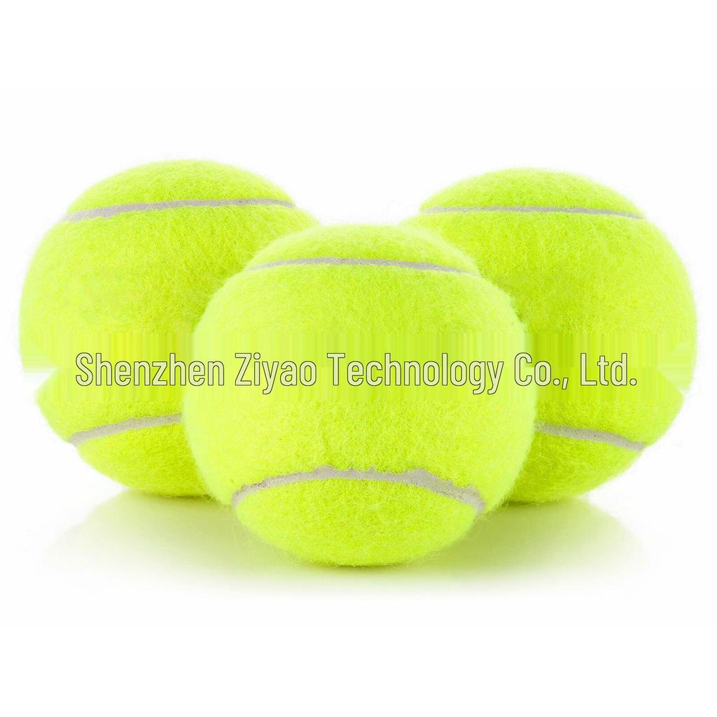 Interactive Pet Tennis Ball - 48mm Green Elastic Toy for Dog Training & Cat Play