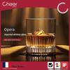 Verres à Whisky en Cristal Sculpté à la Main Importés Cheer (Ensemble 2 pièces)