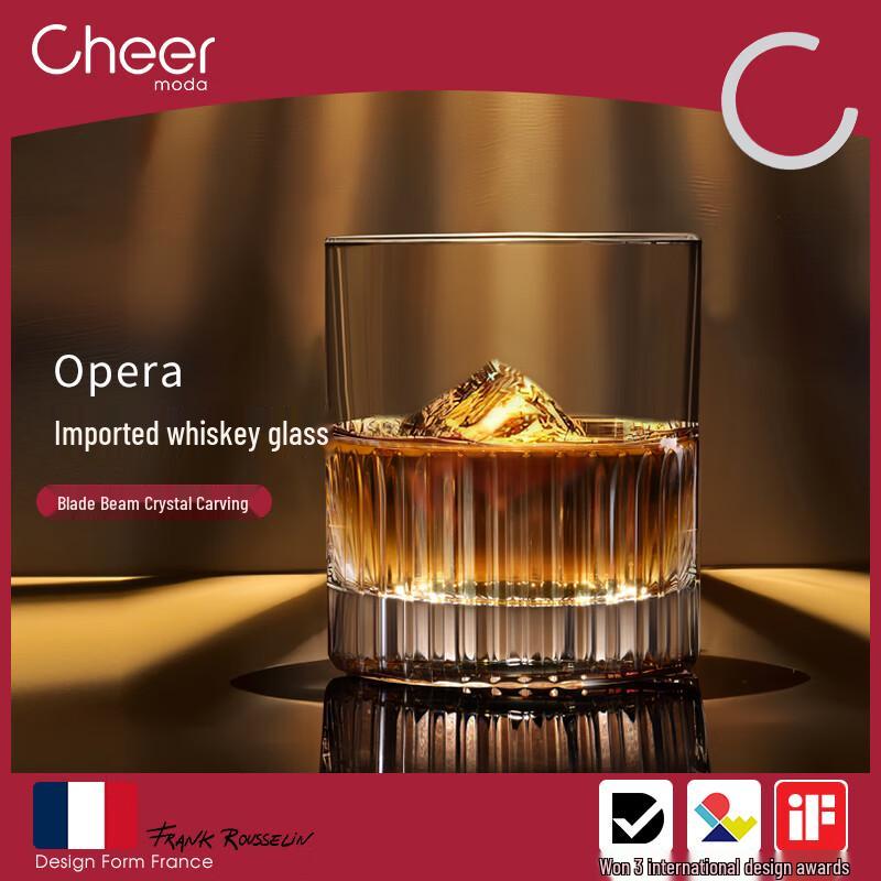 

Cheer Imported Hand-Carved Crystal Whiskey Glasses (2-Piece Set)