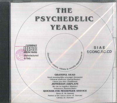 CD VARIOUS - The Psychedelic Years SCONCSCCD STAMPA ALTERNAT 1992 Italy Rock Used