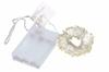 TG66259-1 CHRISTMAS TREE LIGHTS ON WIRE 10 LED MICRO GARLAND COOL WHITE + Batteries