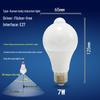 LED-Klanggesteuerte Glühbirne mit Radar-Bewegungssensor, Flurbeleuchtung, E27-Schraube, Energiesparend, 3W/5W/7W.
