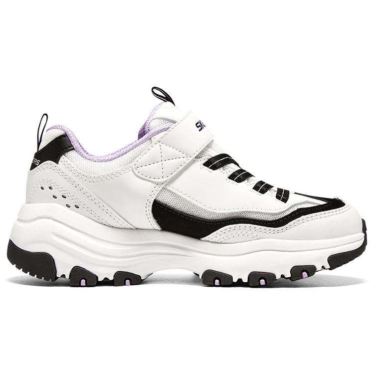 (GS) Skechers I-Conik 'White Black Purple' Kids' 8701649L-WBKL