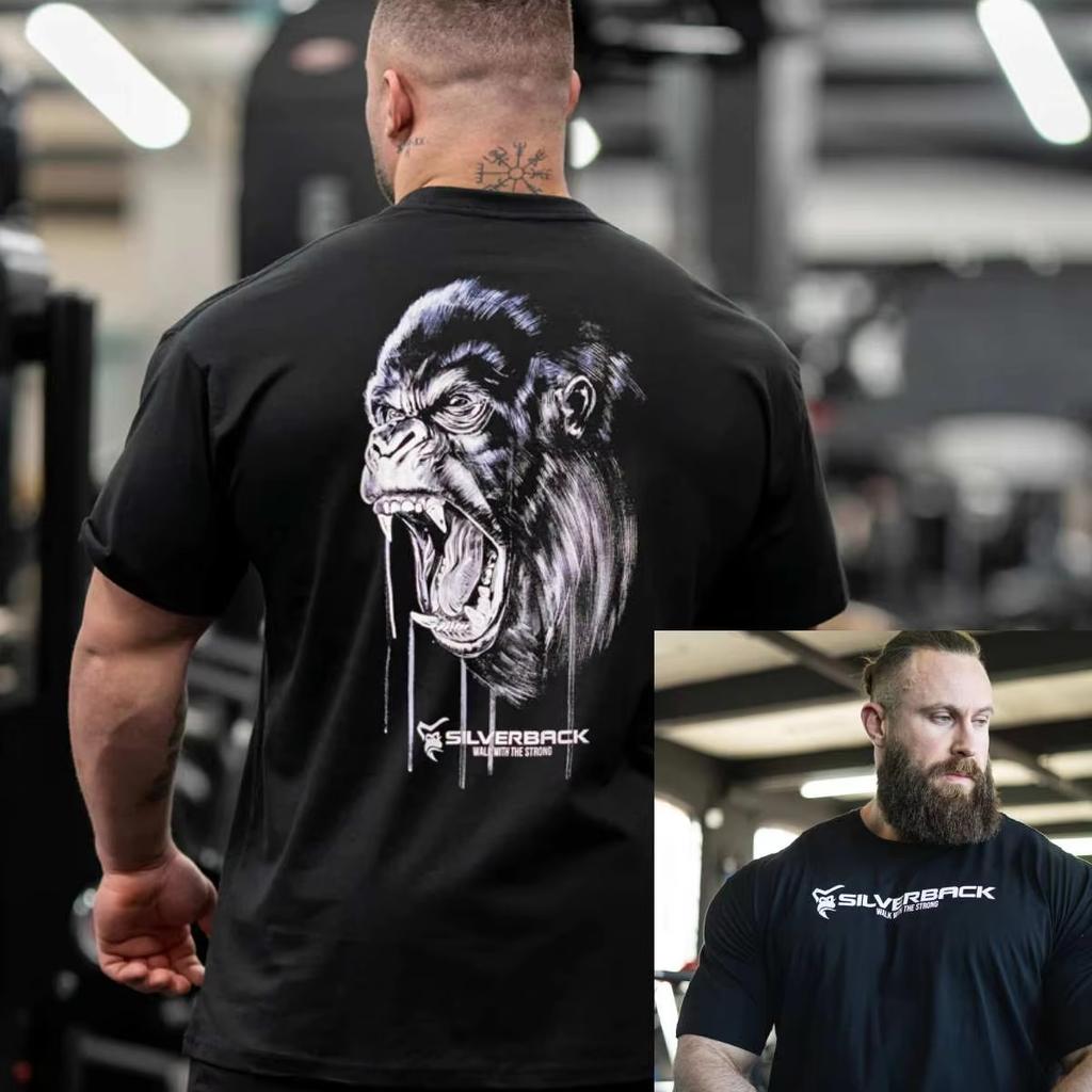 Poseidon Gorilla Professional Strength Training Clothing Brand Tshirt Cotton Graphic Tee Unisex Unisex Summer Streetwear