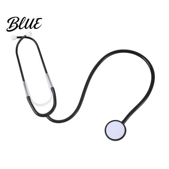 Pretend Play Medical Kit Stethoscope Prop Fake Doctor Nurse Costume Accessories Plastic Halloween Accessories Toy for Role Play Cosplay,