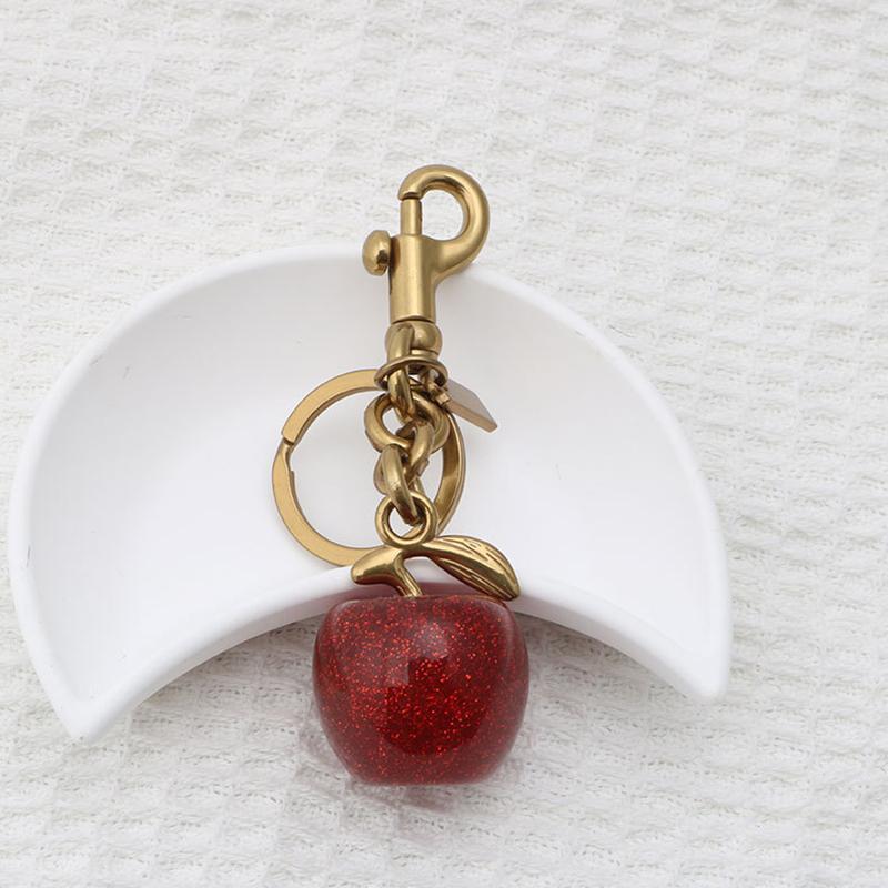 Cherry Keychain Decoration Blue Cherry DIY Craft Accessories Bag Pendant Keyring Bag Decoration Cherry Pendant