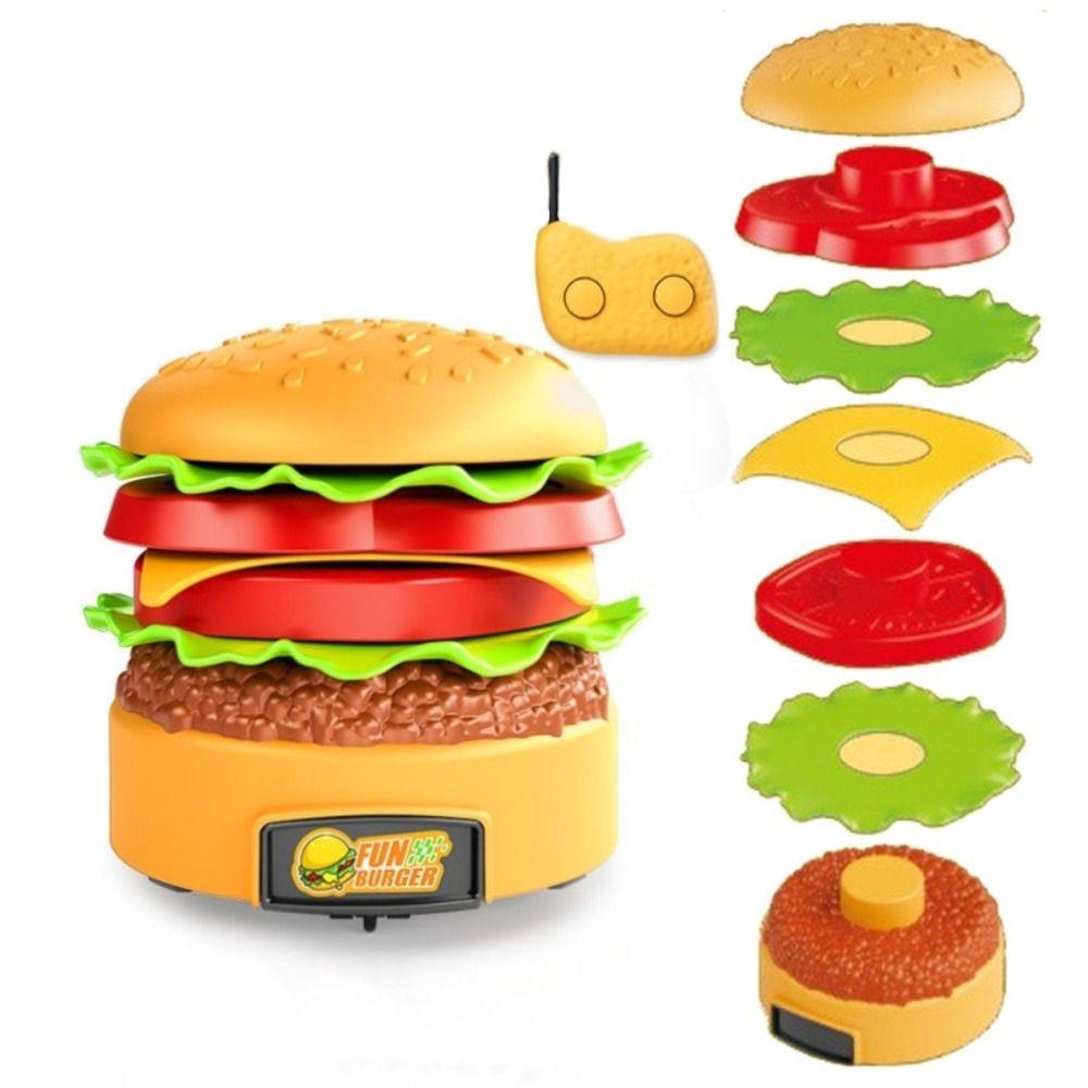 Freely Matched Remote Control Hamburger 360 Degree Rotating Kids Electric Car Toys  Vehicle Toy