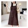 Navava No817 Casual Corduroy Strap Skirt Dress