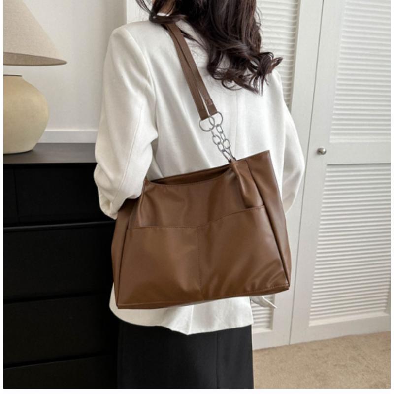 Príležitostná mäkká veľkokapacitná kabelka pre ženy Kabelky Luxusná dizajnová taška cez rameno Pu Leather Vintage Big Shopper Peňaženky 2023