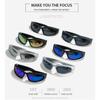 Popular Women's Sunglasses Punk Sunglasses Unique Sports Sun Glasses Men UV400 Goggle Shades Mirror Colorful  Eyewear
