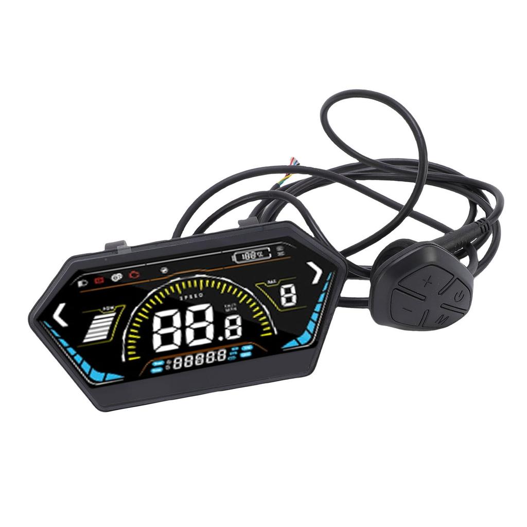 UKS6 Electric Bike LCD Display Meter Color Display Electric Scooter Control Panel Cycling Computer with SM Connector
