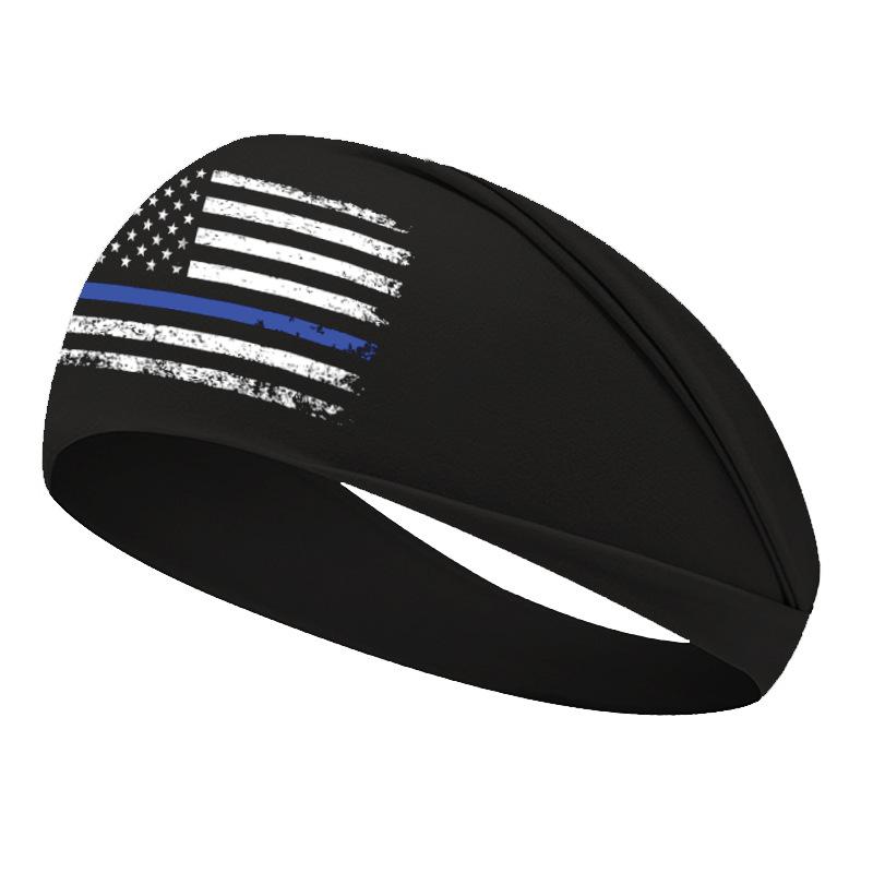 American Flag Independence Day Headband Sporty Elastic Headband, Women's Fashionable Crisscross Wide Headband Hair Accessory