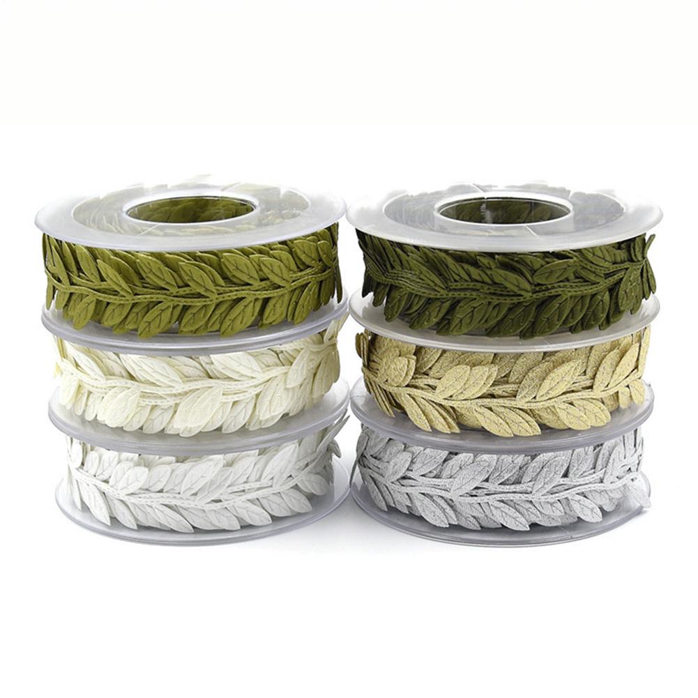 Ribbon Scrapbook DIY 15m Leaves New Christmas Year Crafts Gift Wrapping Ornaments