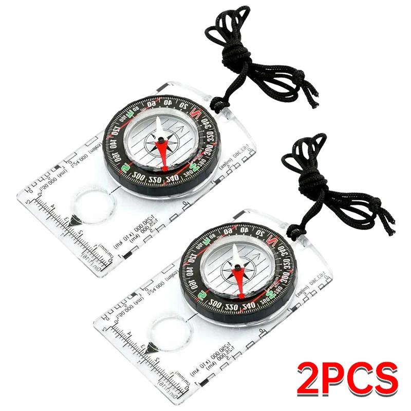 Hiking Backpack Compass Kids Compass Camping and Navigation Compass Backboard Compass for Map Reading