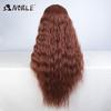 Noble Synthetic Lace Front Wig Long Wavy Ombre Blonde Wig Red Wigs Lace Part Synthetic Lace Wigs For Women Lace Front Wigs