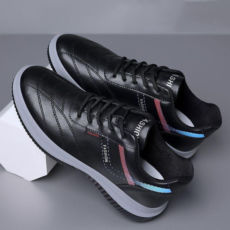 2024 New Leather Casual Sports Shoes Board Shoes Korean Version Business Driving Shoes Men's Running Shoes Men's