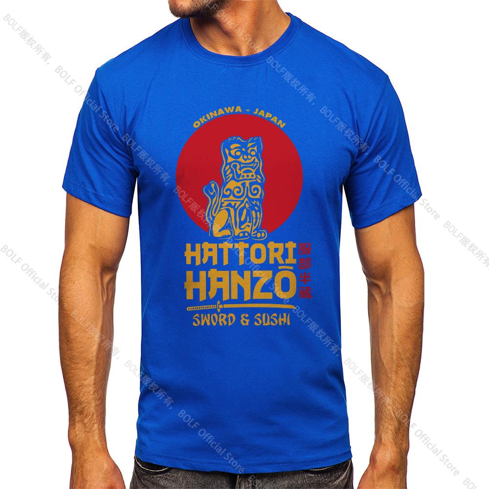 Men's Hattori Hanzo Printed T-shirt 100% Cotton Harajuku Classic Tees for Men Casual Shirt Tops Wear