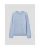 8SECONDS Wool Blend Henley Neck Knit Pullover Sky Blue
