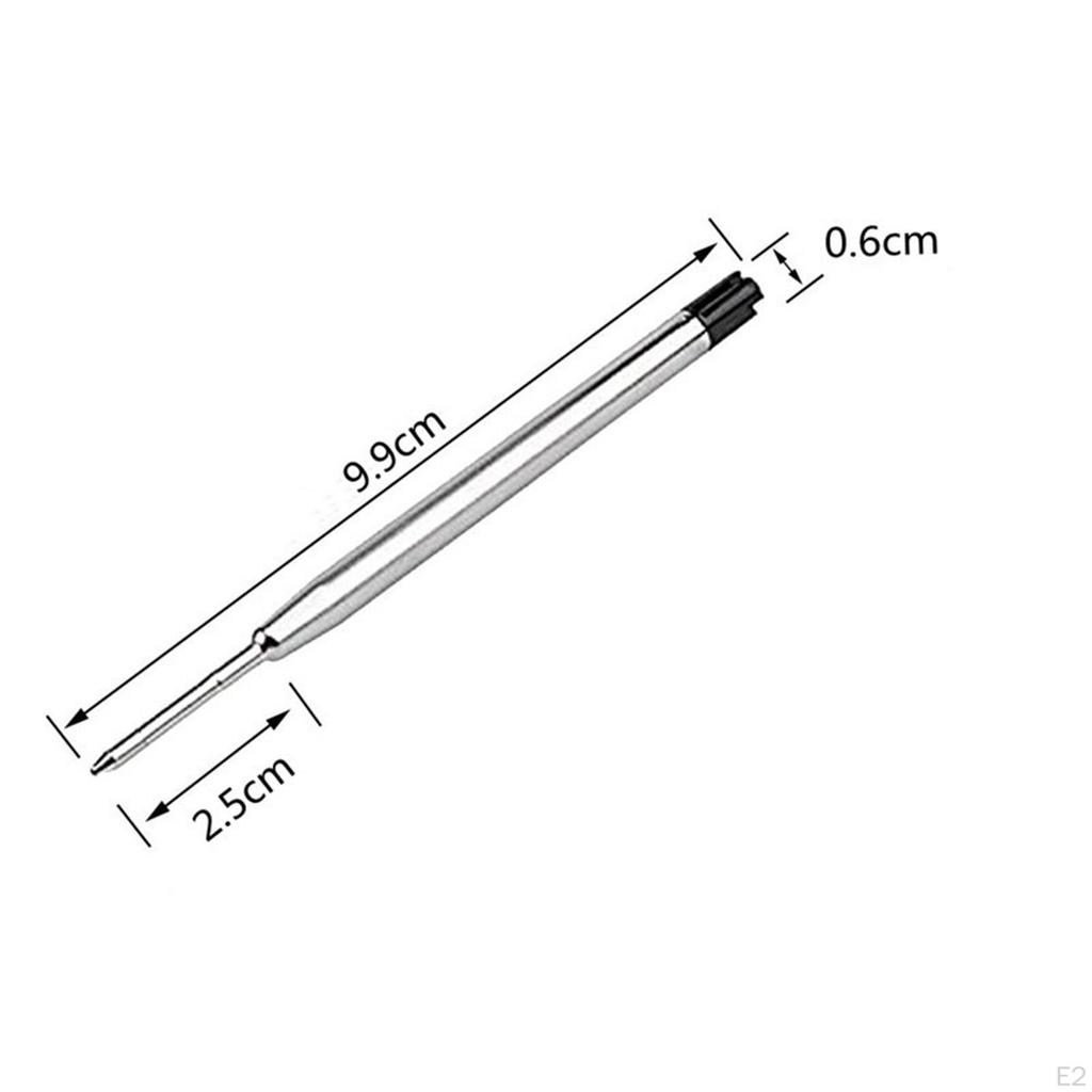 24x Rotating Ballpoint Pen Refills Metal Replace G2 Supplies for Students
