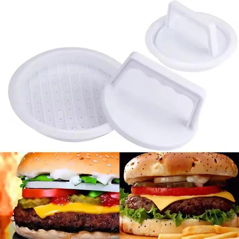 1 Set DIY Hamburgerfleischpresse Werkzeug Patties Maschine Fleisch Burger Maschine Form Lebensmittelqualität Kunststoff Hamburgerpresse
