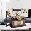 Vintage Telefon Miniaturmodell Figur Antike Eisenhandwerkskunst Ornament Heim Schreibtisch Dekor