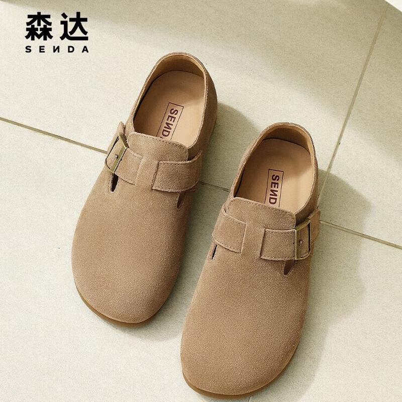 SENDA Women s Birkenstock Style Slip-On Casual Shoes 38