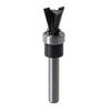 Woodworking Router Bit 14IN Carbide Dovetail Profile with Bottom Bearing for Precise and Stable Routing on Wood Materials
