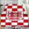 1PC England Football Crest Printed Soft Flannel Blanket Throw for Adult Bedroom Living Room Sofa Camping Travel Fan gifts Christmas Gifts