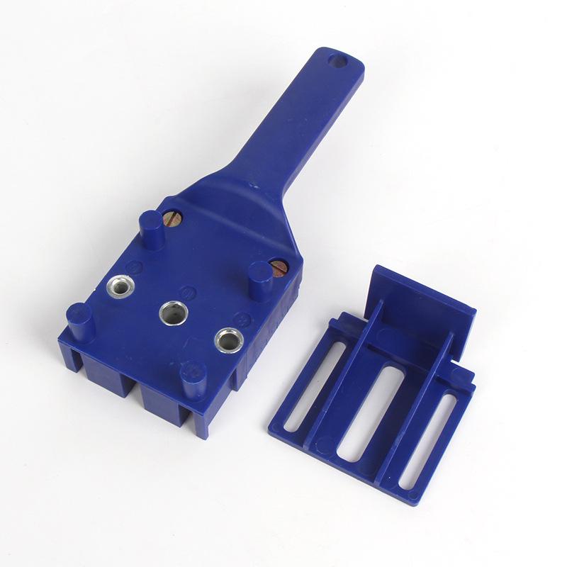 ABS Plastic Handheld Woodworking Straight Hole Drilling Locator for Wood Board Connection