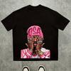 T-shirt Grafica Hip Hop da Uomo con Stampa USA