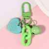 1Pc Alloy Love Shape Pendant Keychain Heart Key Chain With Bell Couple Friend Bag Gift Jewelry Key Holder Accessories