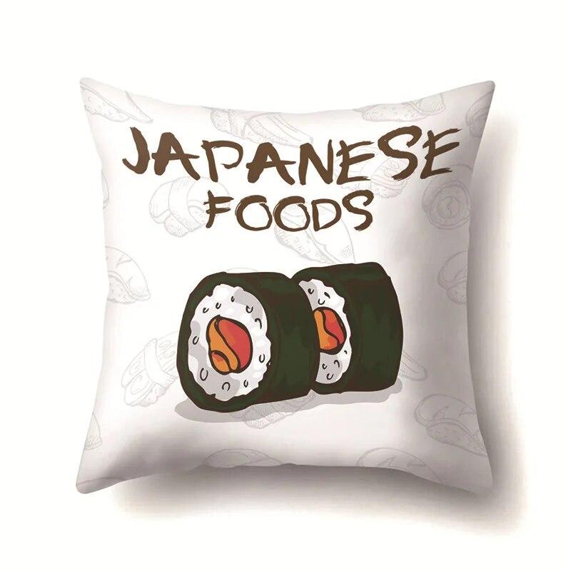 Food Pillow Cover Car Office Cushion  Sofa Bedroom Living Room