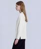 BASIC HOUSE Women'S 40-Count Relaxed Fit Crew Neck Long Sleeve T-Shirt Ivory Lats0207