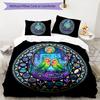 Cybernetic Parrot Window Pattern Bedding,Quilt Set Quilt Cover Pillowcase Home Birthday Gift (1 * duvet cover + 2 * pillowcase, without core)