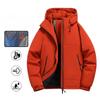 Herren Winter Warme Jacken Lässig Gesteppt Winddicht Oberbekleidung Mantel mit Taschen Kapuzen Arbeitsjacke Windbreaker für Herren Gefütterte Dicke Parka Thermojacken