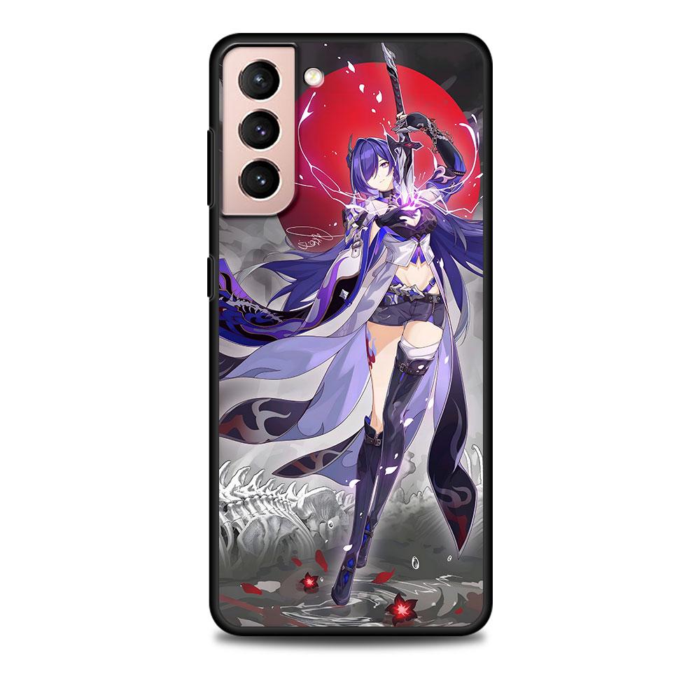 Star Rail Acheron Case for Samsung Galaxy S23 S10e S10 S21 FE S22 S9 S24 Ultra S20 Plus Soft Black TPU Phone Cover Bumper