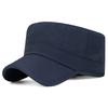 Summer Breathable Solid Color Sunscreen Quick-Drying Cap Adjustable Outdoor Sunshade Flat Top Cap