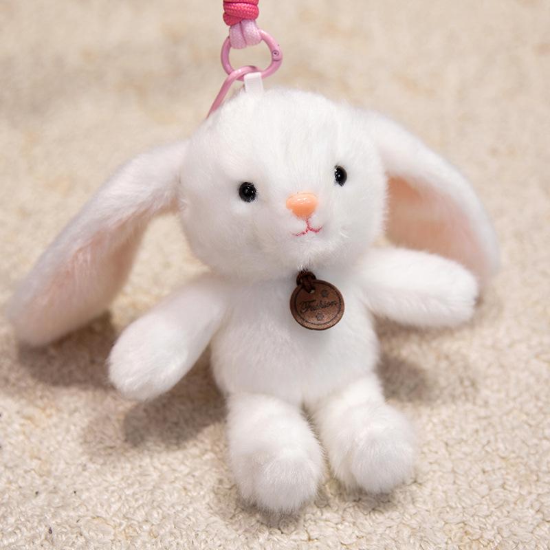 Multicolor Animal Plush Toy Charm: Panda, Sloth, Kitten, Duck, Pig, Raccoon - Small Pendant Bag Accessory