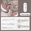 Trendy Summer Glitter Diamond Nail & Toe Press-On Patches