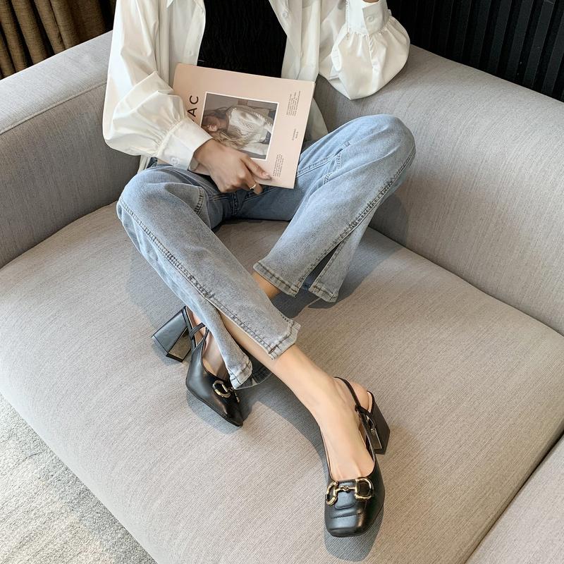 Fashion Women 'S High -Heeled Shoes Summer With Heels Women 'S Single Shoes  Women 'S High -Heeled Sandals Beach Slippers Pumps