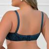 European and American Style Underwire Lace Shaping Bra Ultra-thin Printed Plus Size Anti-sagging Underwear