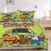3-teiliges Scooby Doo Mystery Machine Bettwäsche-Set (1 Bettbezug + 2 Kissenbezüge Ohne Kissenkern), Hochauflösender Druck für Zuhause und Wohnheim.F