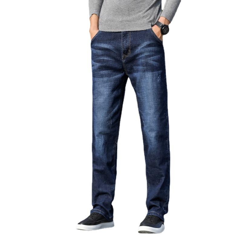 Мужские эластичные молодежные джинсы — фото 5