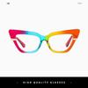 2025 Cross Cat Eye Glasses: Anti-Blue Light European & American Frames, Internet Celebrity Style, Bare Face Optical Design