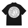 KAN6312 Kysb0141 Owl Short Sleeve Shirt Black