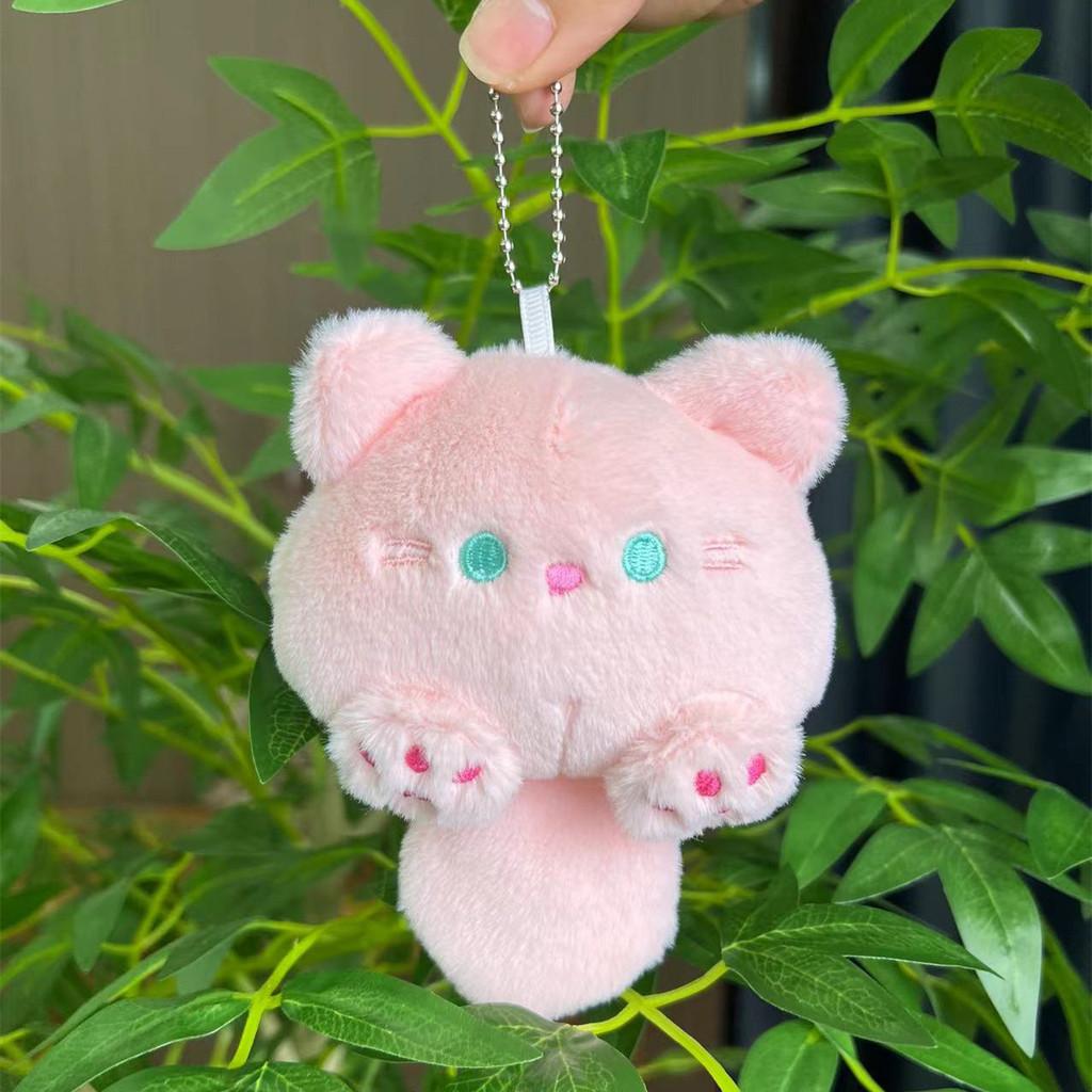 Cute Super Cat Plush Charm With Squeaky Noise Ideal For Bags And Key Accessories