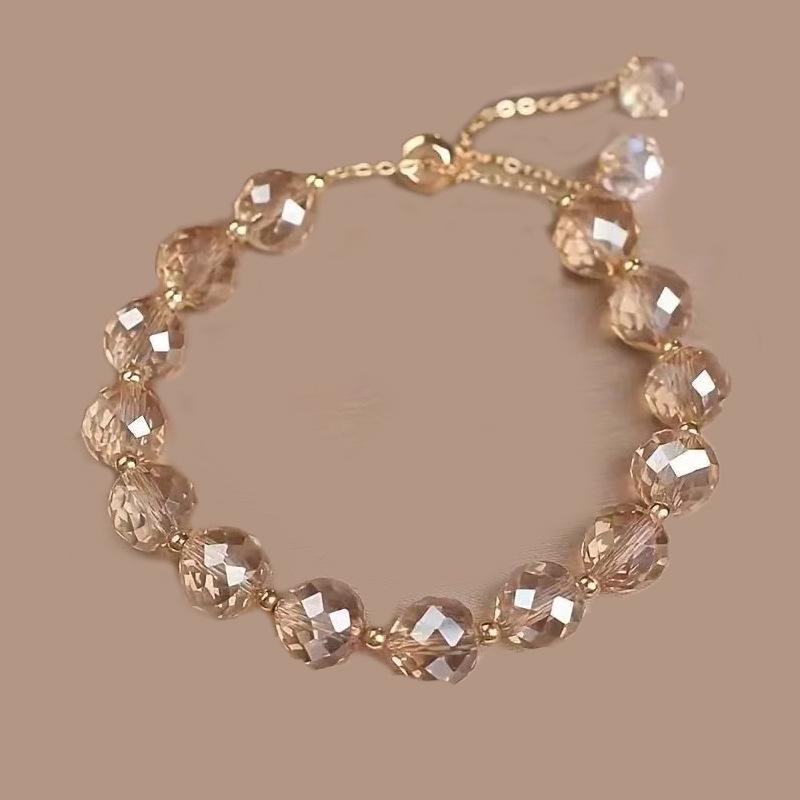 Jiangnan Style Aquamarine & Sandalwood Emotionally Stabilizing Women's Bracelet