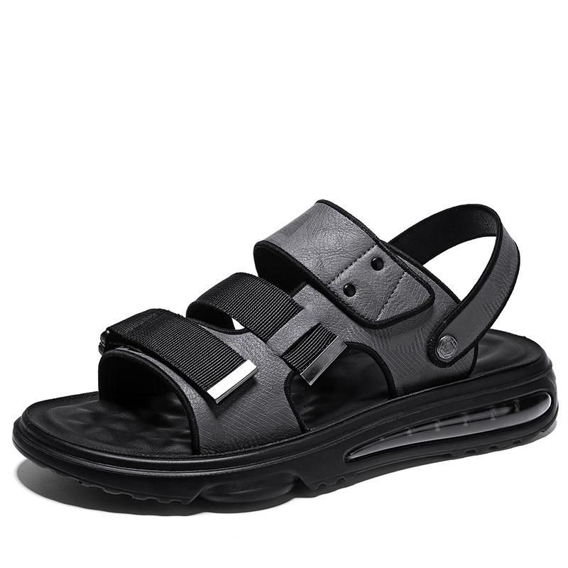Sandals Men's 2025 Summer Wear Non-slip Casual Sports Driving Dual-purpose Thick-soled Air Cushion Slippers Men's Shoes Beach