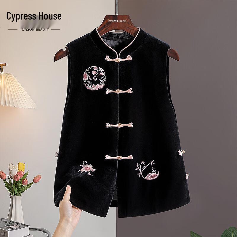 

Женский вышитый жилет в новом китайском стиле от Sibaishe XL